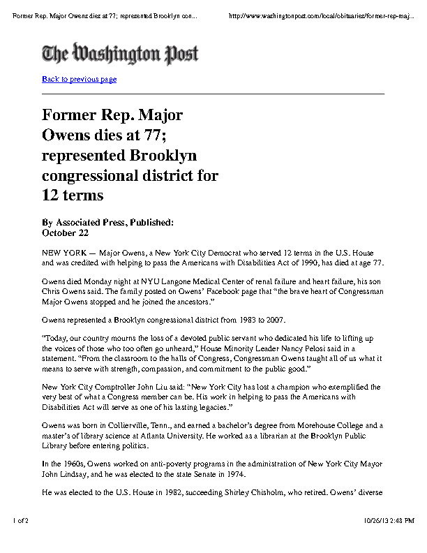 Major Owens obit The Washington Post.pdf