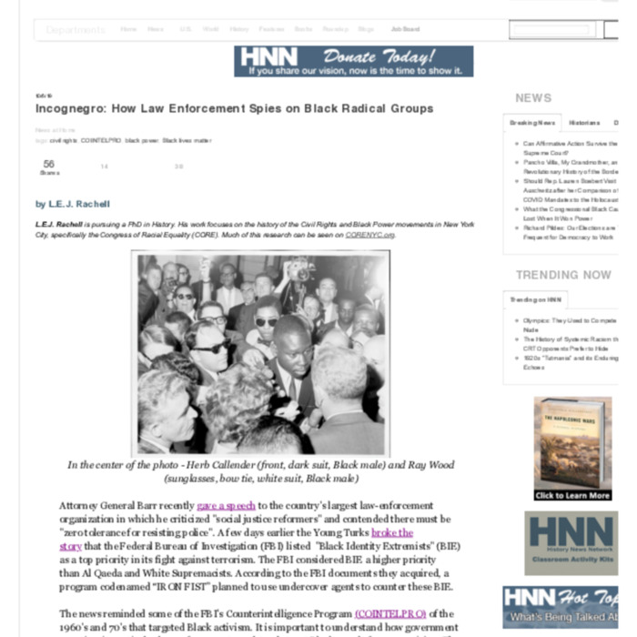 Incognegro- How Law Enforcement Spies on Black Radical Groups | History News Network.pdf